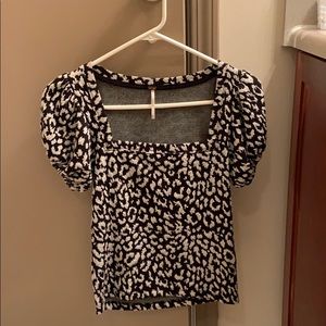 Free people leopard top